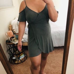 Olive Green Skater Dress
